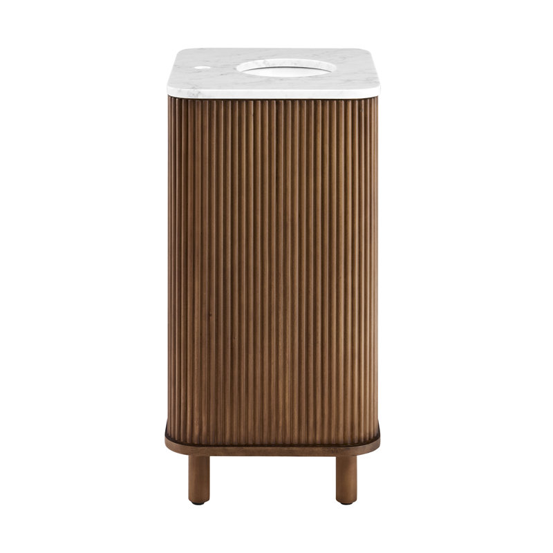 Kensington 24" Single Bathroom Vanity, Brown Reeded