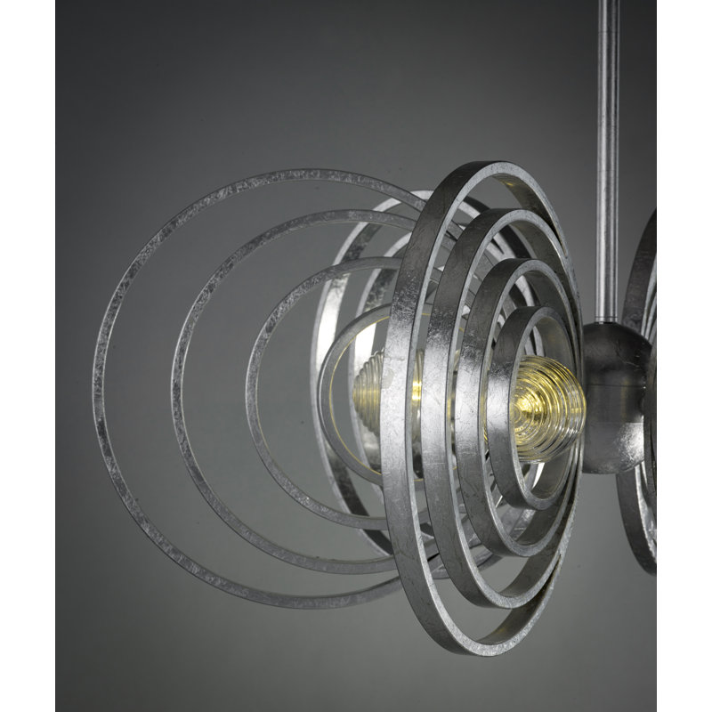 Frequency 7 - Light Chandelier, Silver