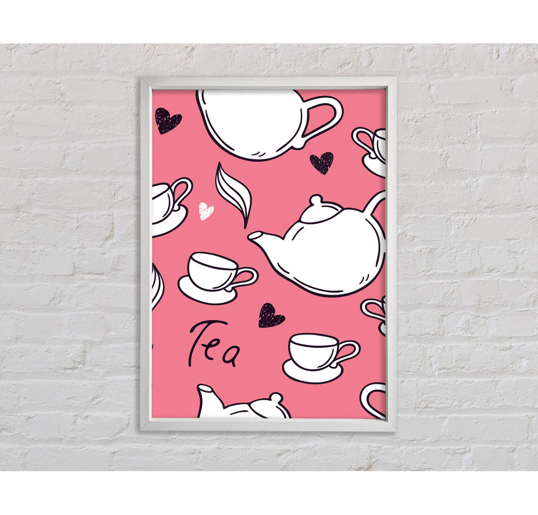 Love Of Tea - Einzelner Bilderrahmen Kunstdrucke auf Leinwand