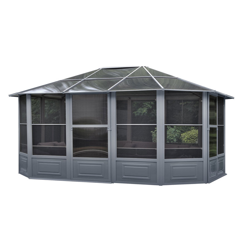Florence Solarium, Gray, 15 Ft. W x 12 Ft. D