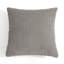 Housses de coussin décoratif décoratives en velours côtelé gris clair avec insertions-113417192
