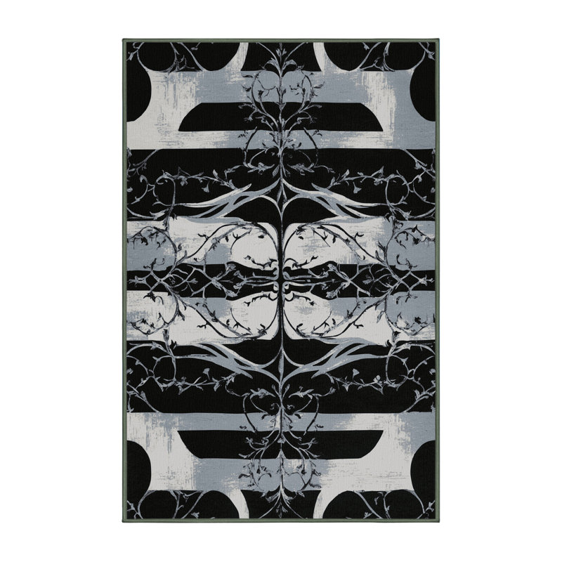 Silver Eclipse Rug, Rectangle 8' x 12'