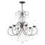 Lustre classique / traditionnel à 9 lumières de style bougie avec détails en cristal Dockray-1731985846