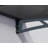 Palram - Canopia Aquila 14 ft. W x 3 ft. D Acrylic Galvanized Steel Convex Door Awning Solar Gray/Solar Gray-16618801