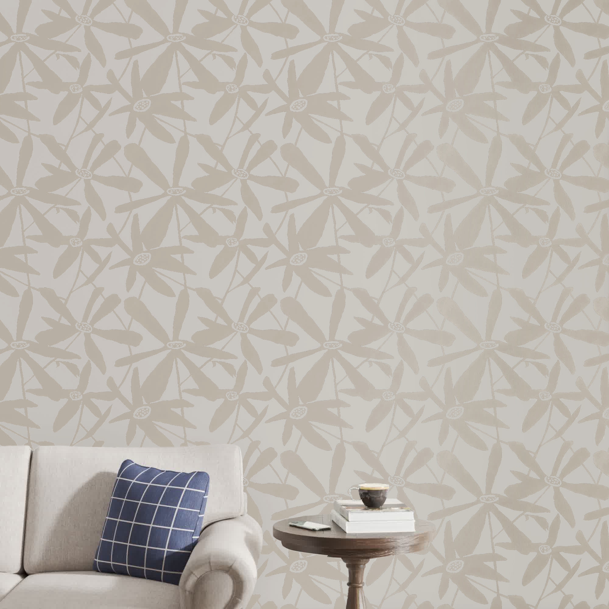 Brookstead Floral Wallpaper, Neutral