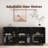 Fluted Sideboard Cabinet, Credenza With Adjustable Shelves-21677628-30184419