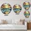 Magnifique horloge murale nautique et côtière-59913079