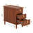 Advit Solid Wood 3 - Drawer End Table with Storage