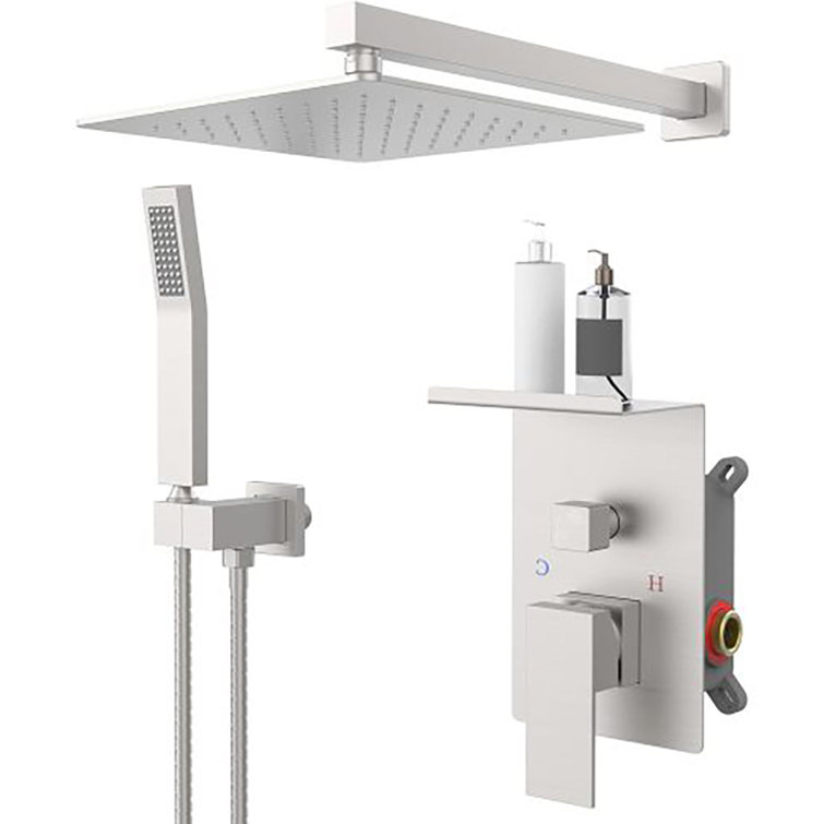 10-inch Dual Function Complete Shower System with Rough in-Valve