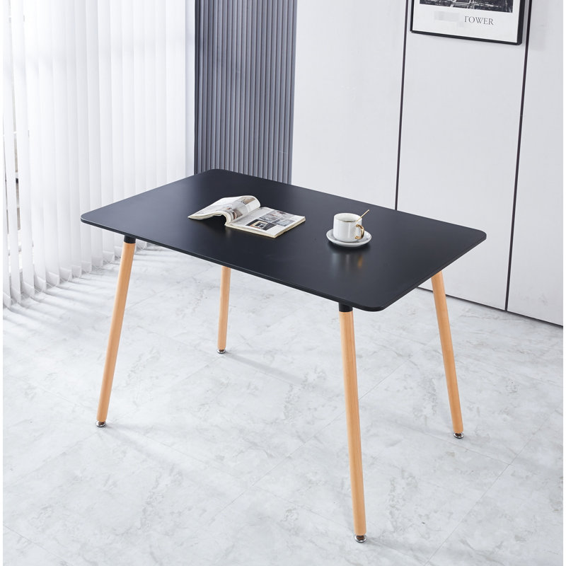 Table de 115 x 75 x 75 cm - composition, structure en métal idéale pour la salle à manger et la structure de bureau