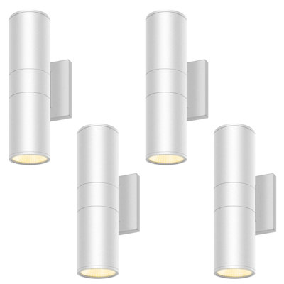 Mundo 12 Inch Integrated LED Round Up Down Outdoor Armed Sconce - Waterproof Design