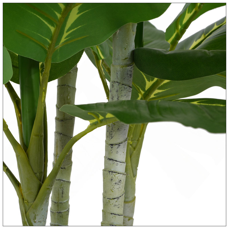 42 "plante artificielle avec pot de Daffenbachia