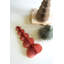 SET OF THREE PRINTED  PAPER ACCORDIAN CHRISTMAS TREES
