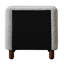 Table de chevet grise 2 à 2 tiroirs Grey Boucle