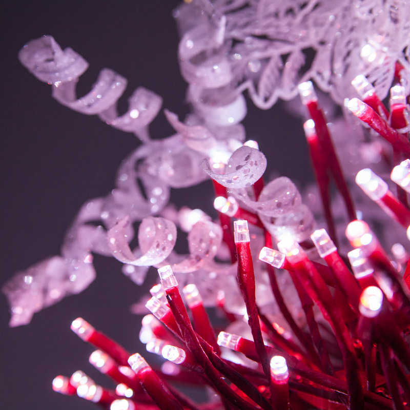 24'' LED Lighted Trees & Branches, Red/White