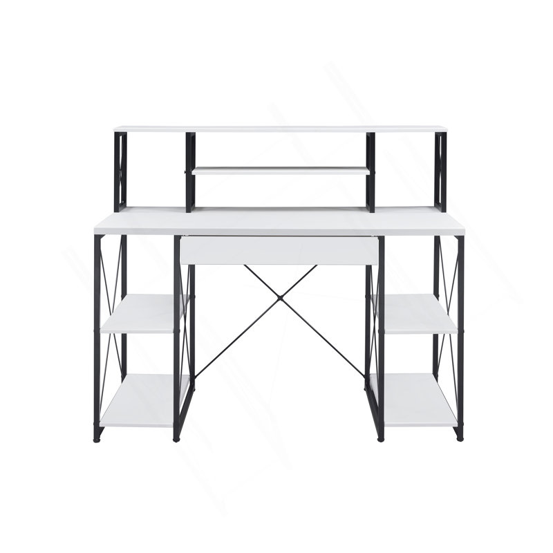 Amiel All Purpose White Finish Writing Desk, White