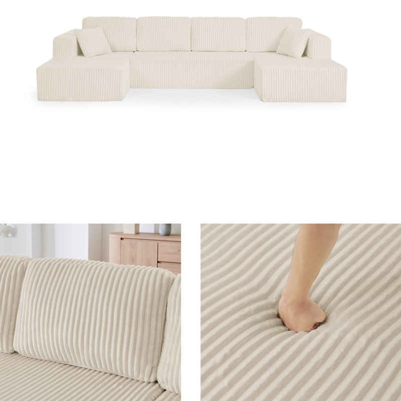 Wrought Studio U Shape Modular Sectional Sofa - Wayfair Canada