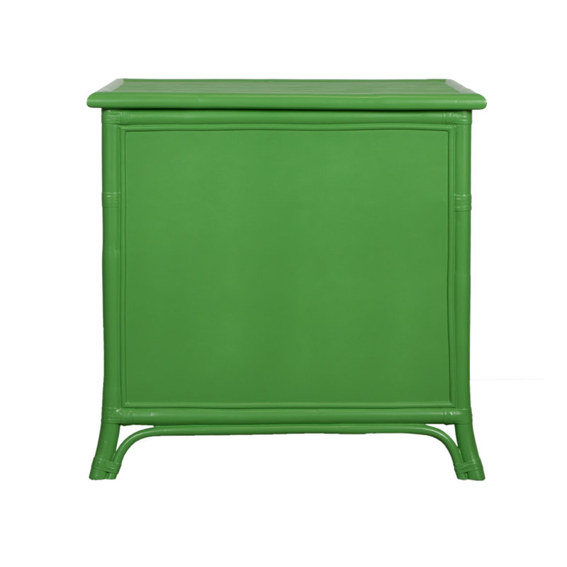 Table de chevet 4 tiroirs Bermuda, Vert vif