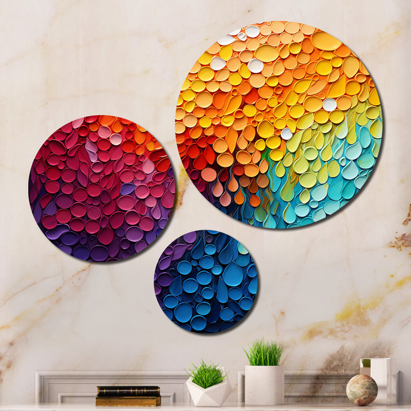 Abstract Wall Decor on Metal