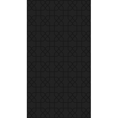 Tapis noir en laine noué à la main Rarden