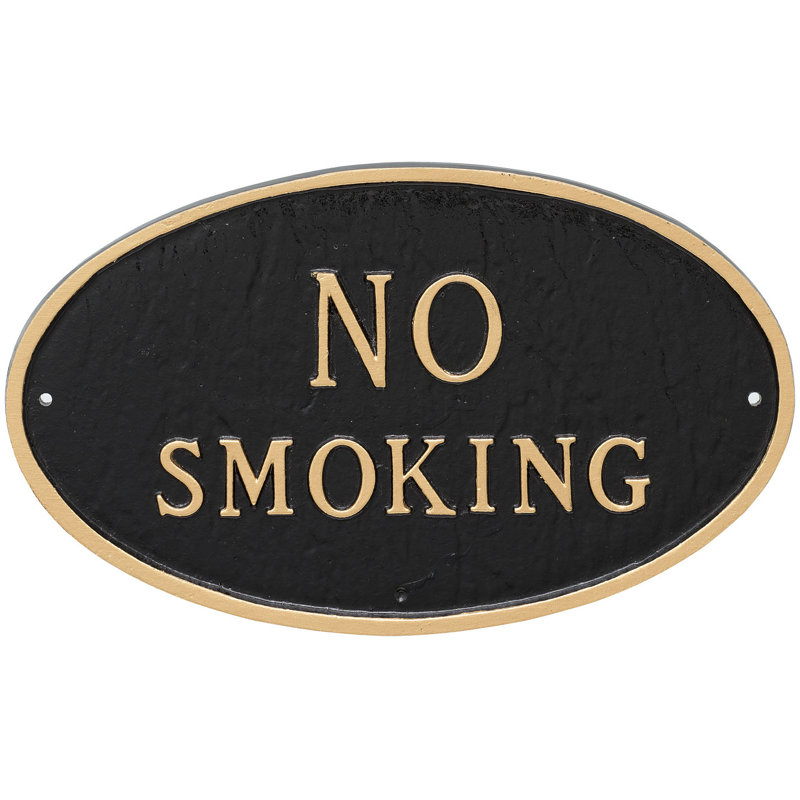 Weather Resistant Metal Garden Plaque, Black/Gold