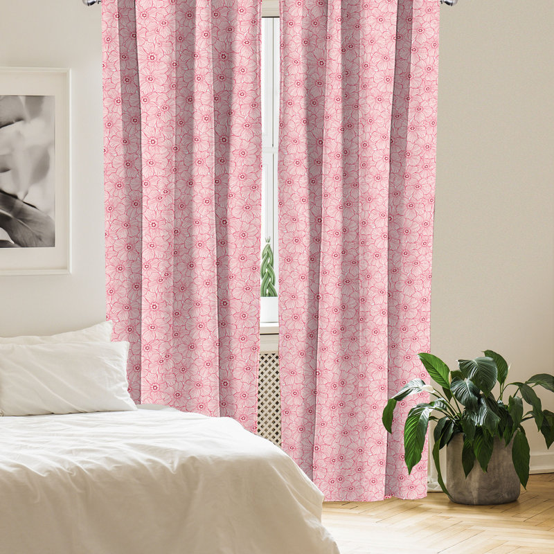 Rideaux 4 panneaux East Urban Home, L 56 po x L 63 po