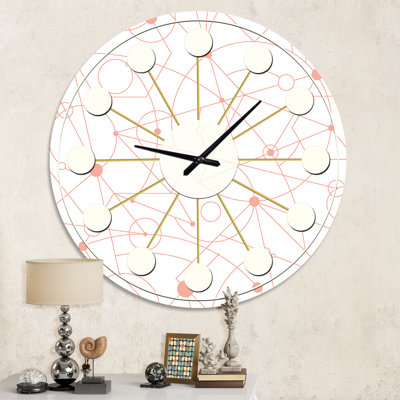 Horloge murale rétro Mid-Century