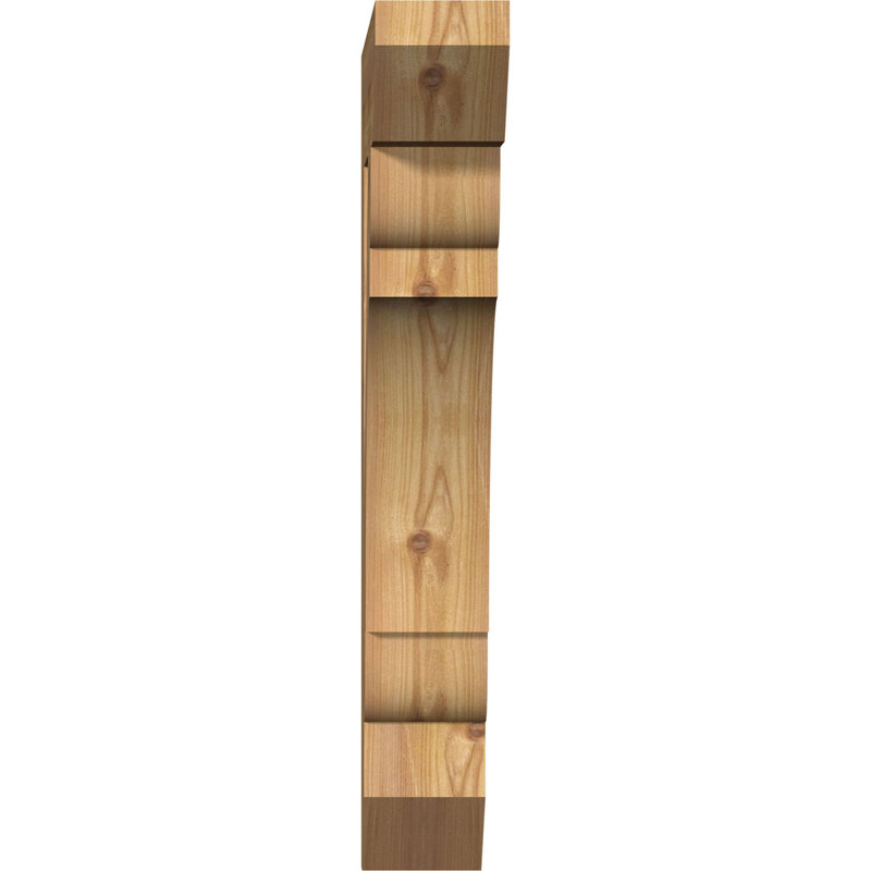 Support latté 3 1/2 "x P 16" x H 24 ", cèdre rouge occidental, Cèdre rouge de l'Ouest (lisse), H 24 po x l 3,5 po x P 16 po