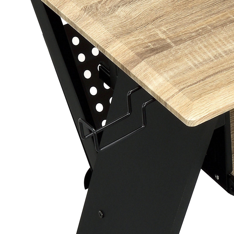 Bureau de musique avec gestion des câbles
