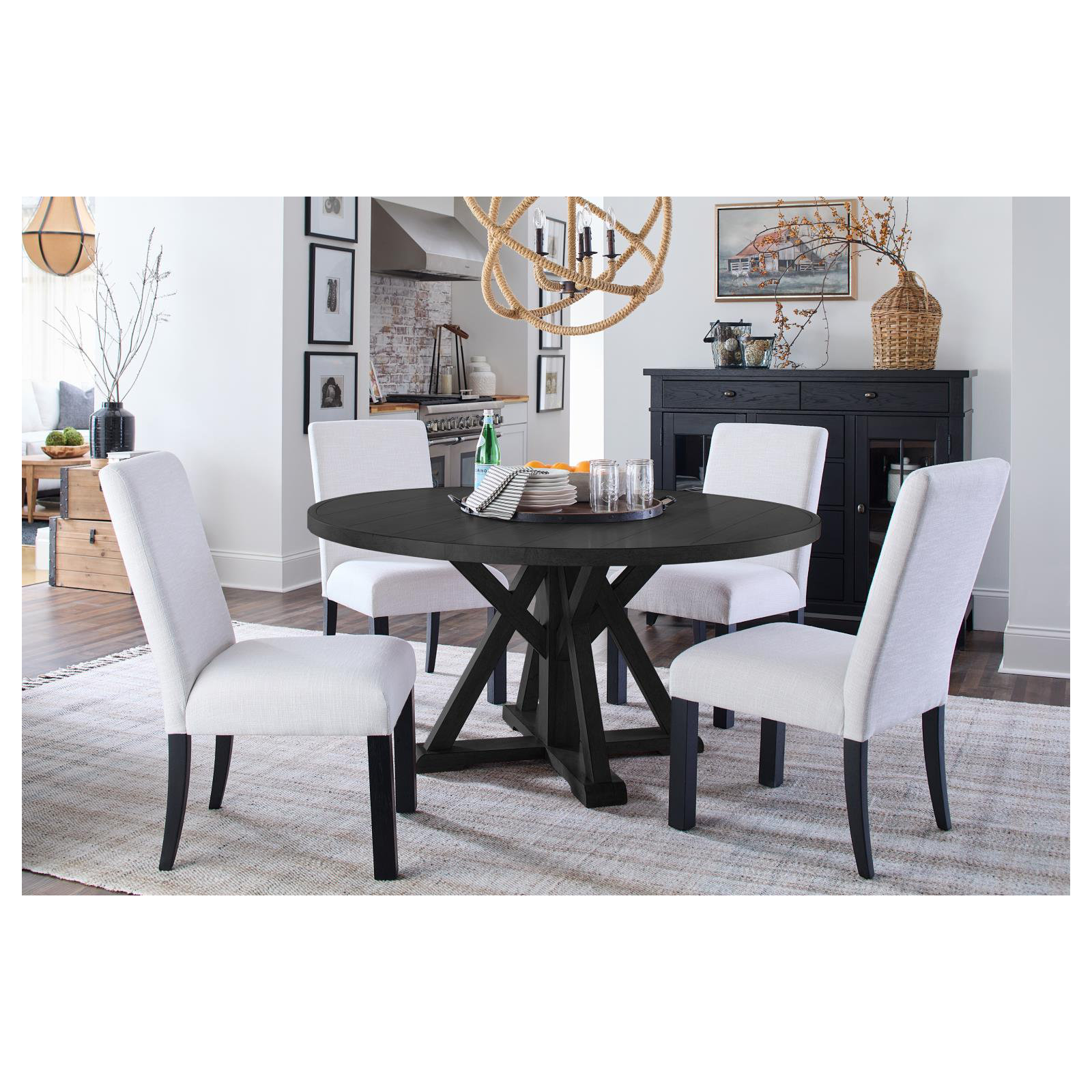 Mya Windsor Counter Stool, Black