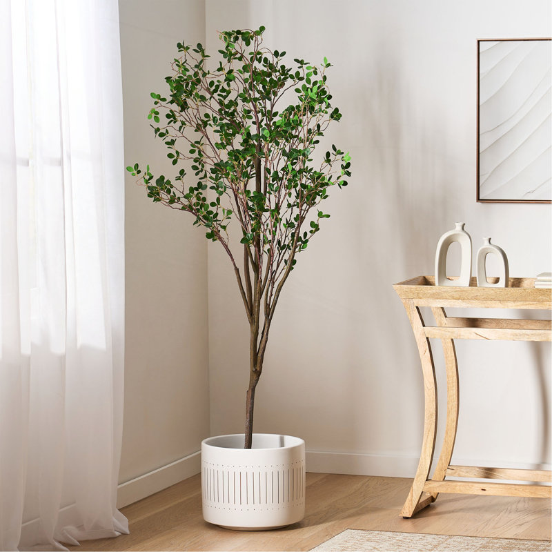  Artificial Milan Leaf Bonsai, 70.9 in x 39.3 in