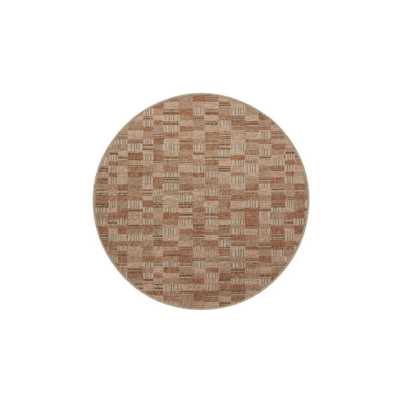 Decorative Washable Carpet With Colorful Cube Motifs, Rectangle 3'4" x 5'