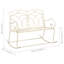 Banc de jardin en acier inoxydable Alrick-1823132391