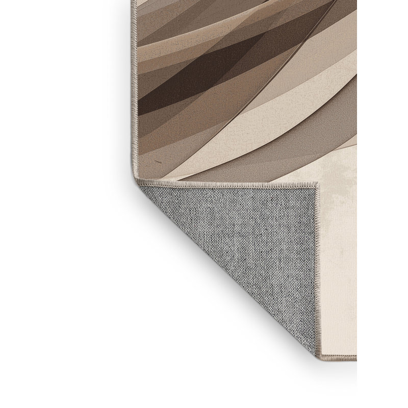 Tapis beige lavable à la machine Parkdale, 2 x 5
