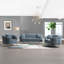 Chaise Nakendra avec coussin, chenille bleu cobalt
