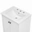 Meuble-lavabo 24 po avec lavabo, meuble-lavabo avec tiroir et portes, bois massif et panneau de fibres à densité moyenne 24 po