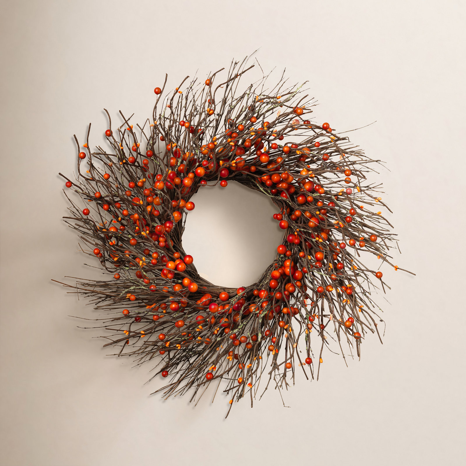 24" Twig Berry Thanksgiving Wreath