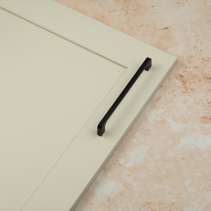 Matt Black Squared Angled D-Bar Handles, 160mm