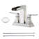 Centerset 2-handle Bathroom Faucet with Drain Assembly