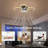 Bulmer Modern Flush Mount Ceiling Fan with Dimmable LED Light Kit,RC,Reversible Blades,6 Speeds - 4 Rings