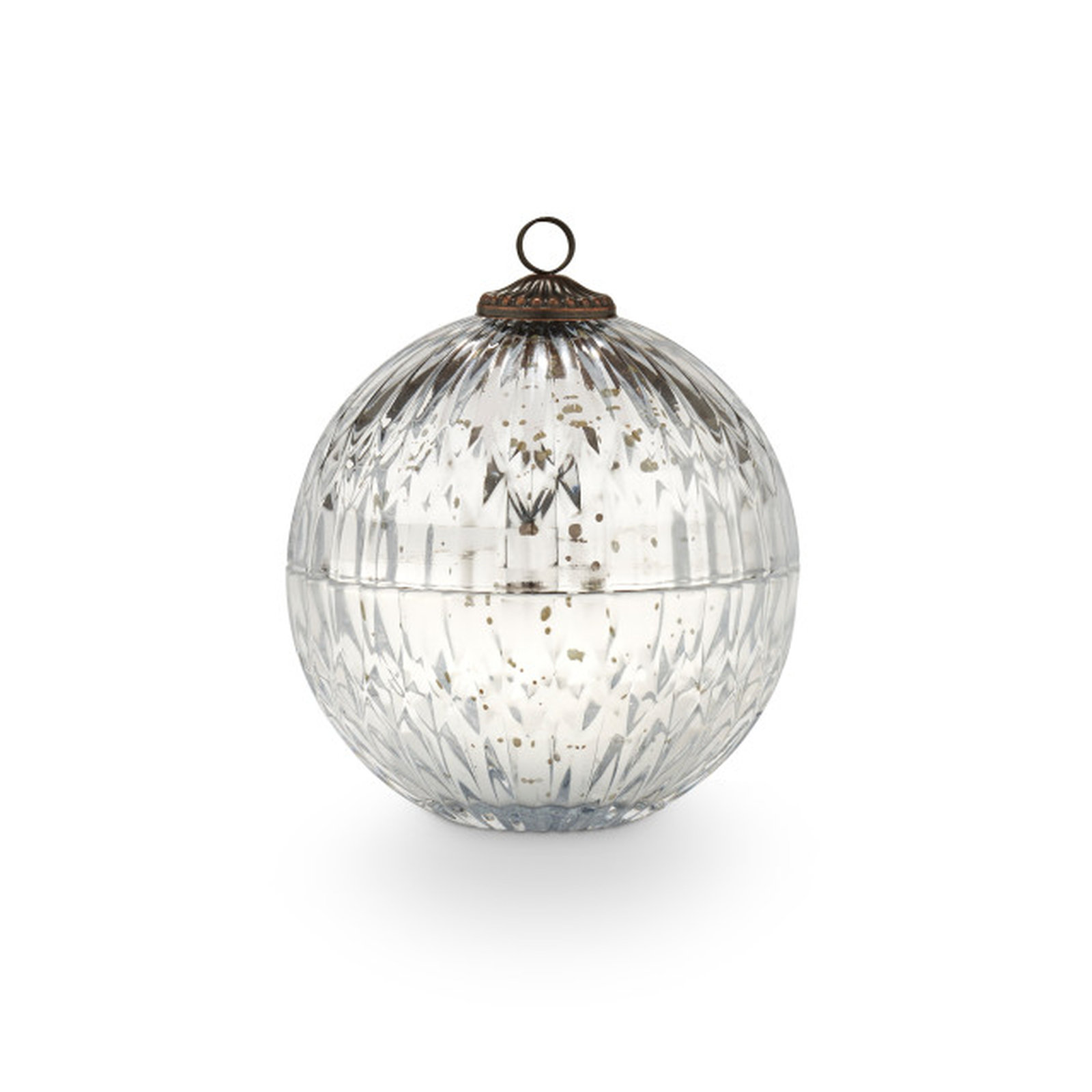 Noble Holiday Balsam & Cedar Candle, Silver Mercury Ornament