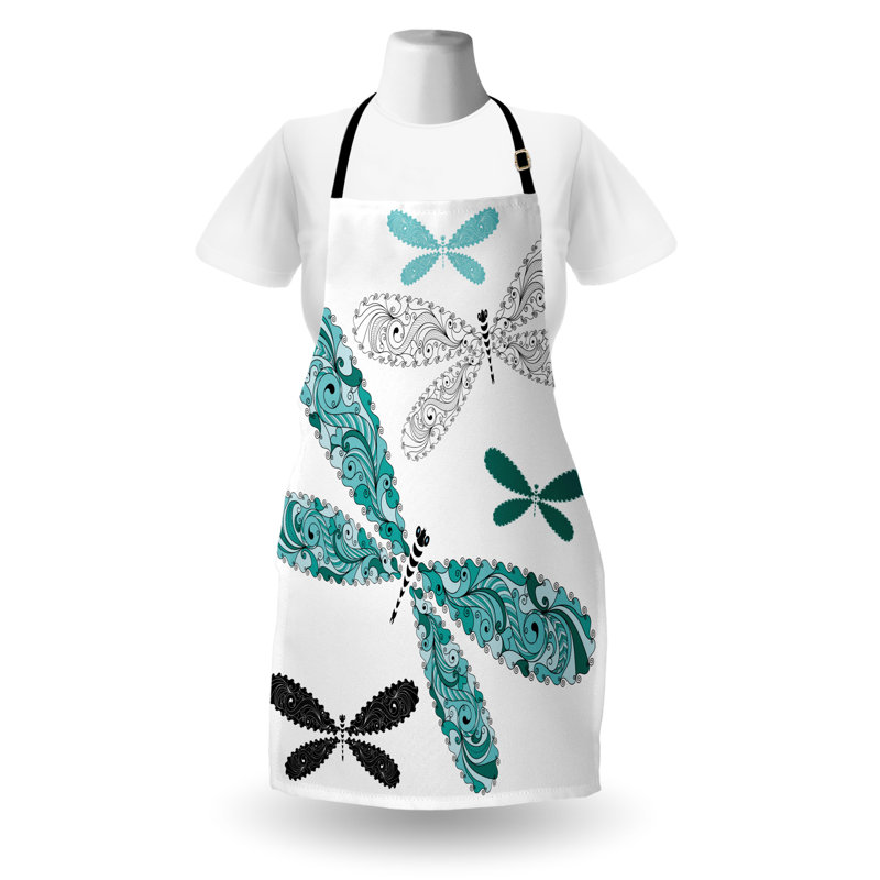 Tablier East Urban Home, cuisine, jardinage, taille adulte, bleu sarcelle turquoise