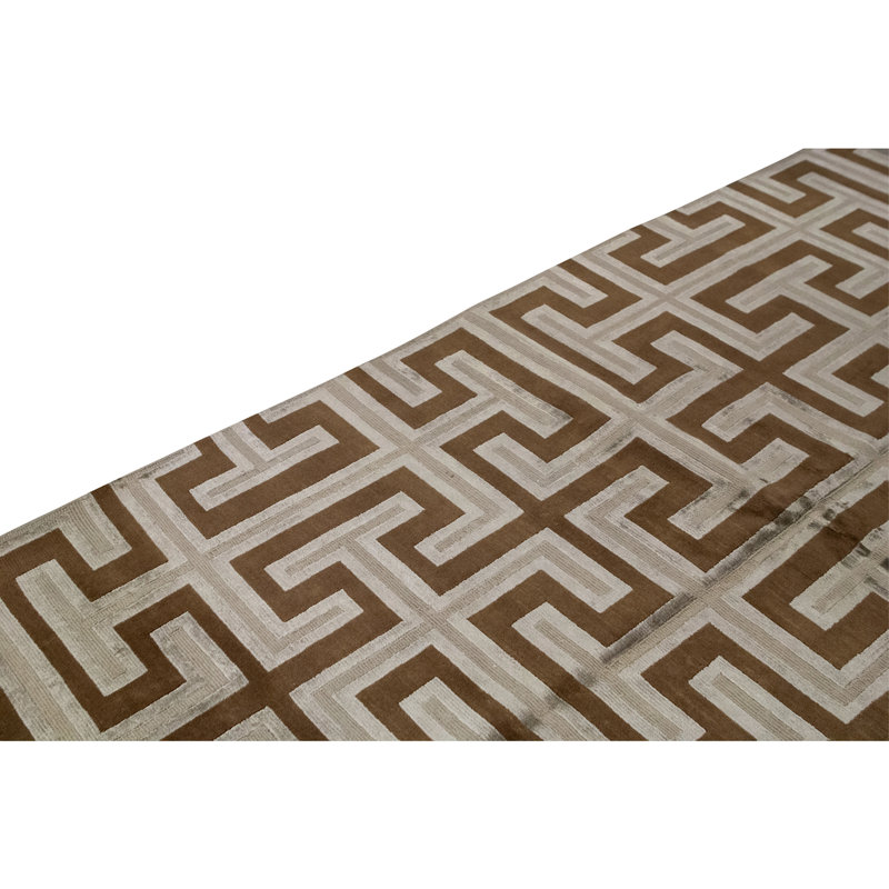 Tapis rectangulaire noué à la main