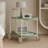 Moon Storage Cart (Green) Nordic Internet Celebrity Mobile Trolley Kitchen Simple Double Storage Shelf Living Room Sofa Storage Shelf