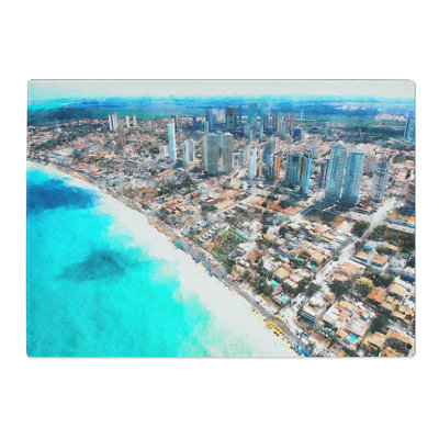 Skyline of Ponta Negra in Brazil Chopping Board