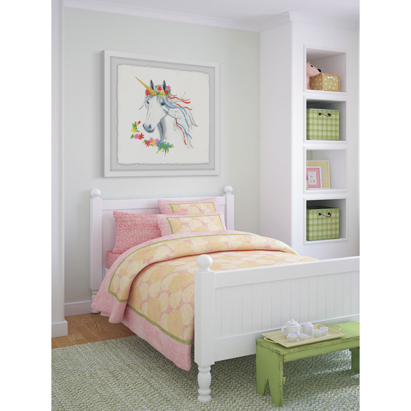 Jaelyn «Rainbow Unicorn II», reproduction encadrée, H 24 po x l 24 po