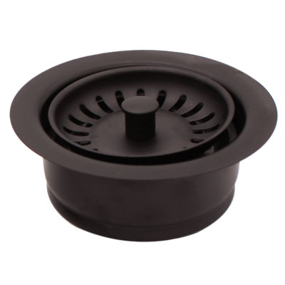 3-1/2" Kitchen Sink Waste Disposal Drain Flange and Basket Strainer