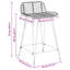 Counter Stool with Metal Frame-418486686