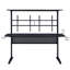 Black Gaming Desk with LED Light