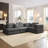 118.2" L-Shaped Sectional-120106614